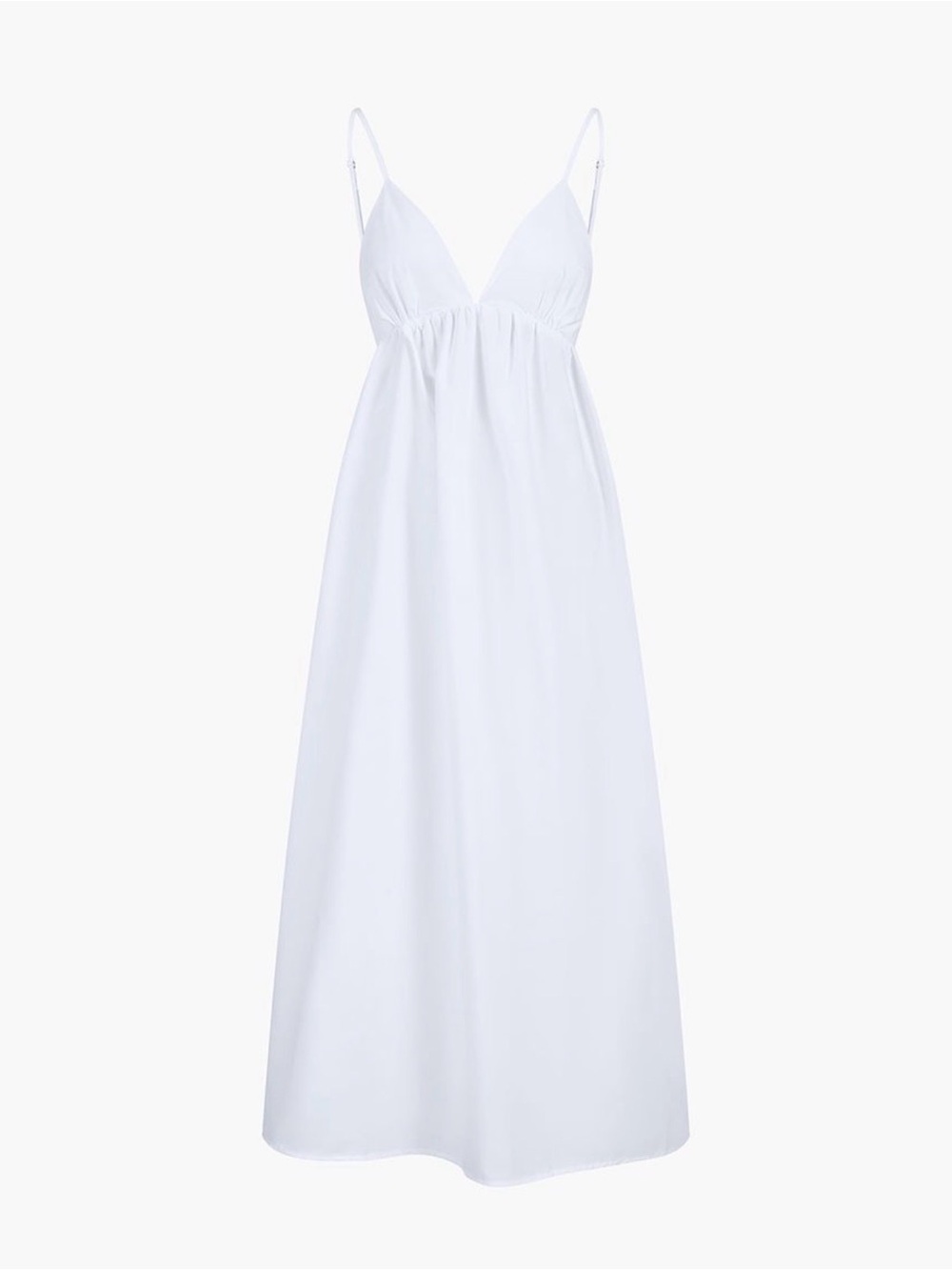 Commense White Maxi Slip Dress